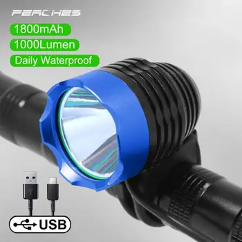USB Reîncărcabilă de Biciclete Față de Lumină 1200 Lumen Biciclete Faruri rezistent la apa Lanterna Felinar Luz Bicicleta Accesorii pentru Biciclete