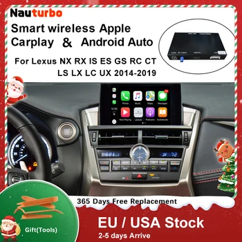 Wireless CarPlay pentru Lexus NX RX ESTE ES GS RC CT LS LC LX UX GX, 2014-2020 Android Auto Mirror Link AirPlay Masina Funcții de Redare