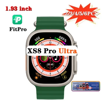 XS8 Pro Ultra Smart Watch 2/3/4/5/6PCS en-Gros Bărbați Femei apelare Bluetooth rezistent la apa de Încărcare Wireless HD cu Ecran MARE 1.93 inch
